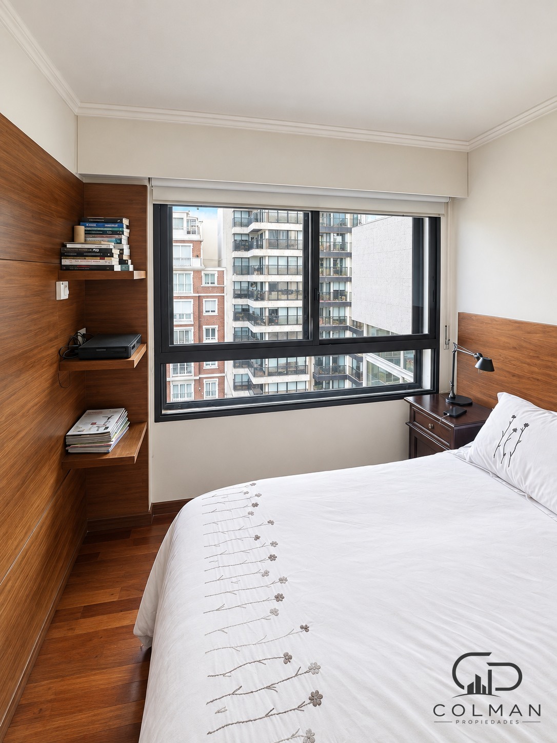 Dormitorio principal, apartamento Rambla Gandhi